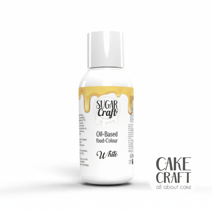 Χρώματα Σοκολάτας - Υγρό Λιποδιαλυτό Χρώμα Ζαχαροπλαστικής SugarCraft - White / Λευκό 50gr