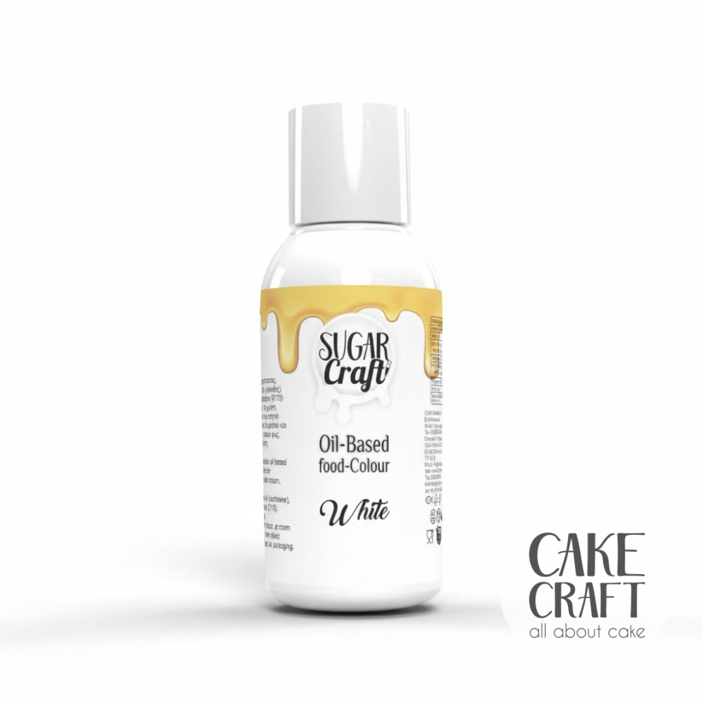 Χρώματα Σοκολάτας - Υγρό Λιποδιαλυτό Χρώμα Ζαχαροπλαστικής SugarCraft - White / Λευκό 50gr