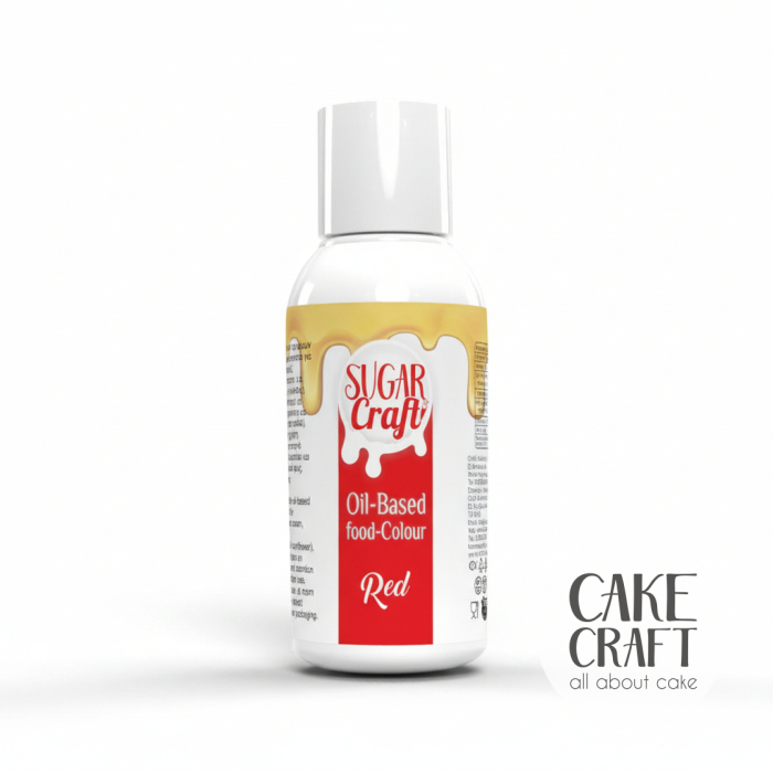Χρώματα Σοκολάτας - Υγρό Λιποδιαλυτό Χρώμα Ζαχαροπλαστικής SugarCraft - Red / Κόκκινο 50gr