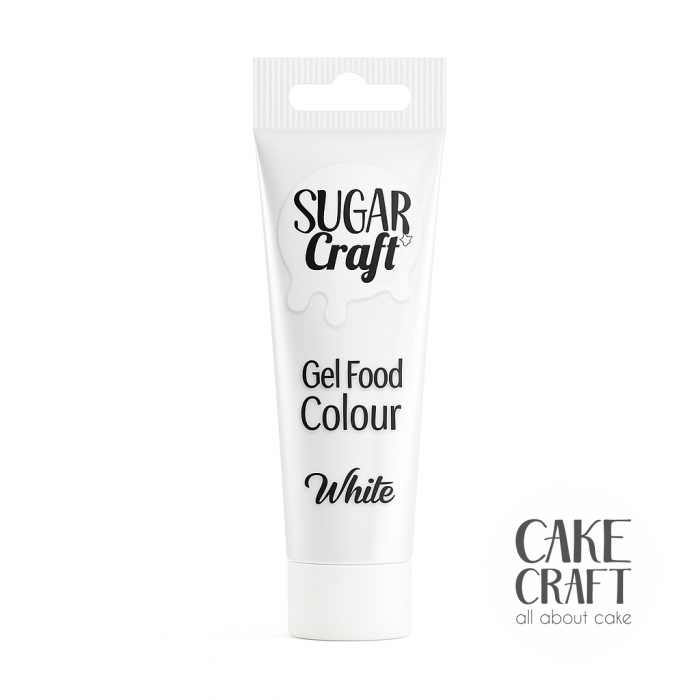 Χρώματα Τζελ / Πάστας - Χρώμα Ζαχαροπλαστικής σε Τζελ SugarCraft - White / Λευκό 30gr