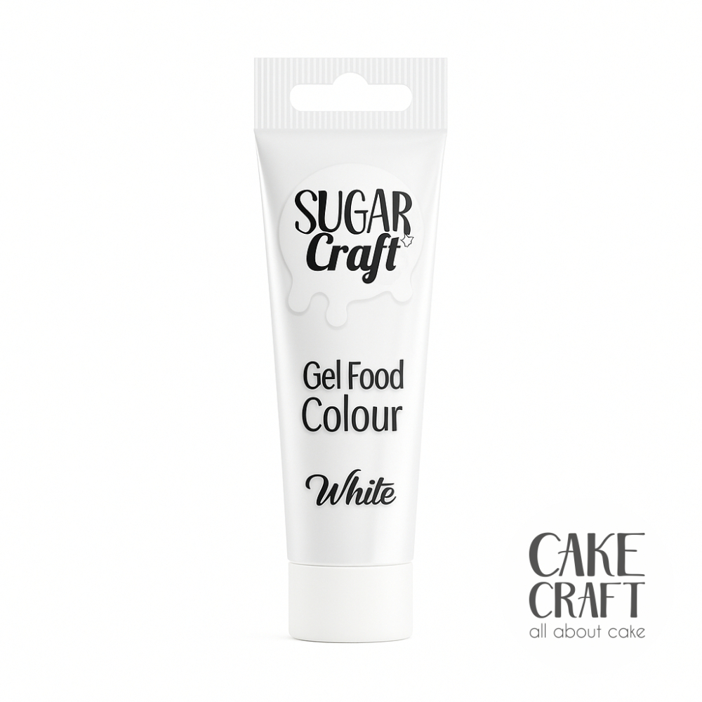 Χρώματα Τζελ / Πάστας - Χρώμα Ζαχαροπλαστικής σε Τζελ SugarCraft - White / Λευκό 30gr