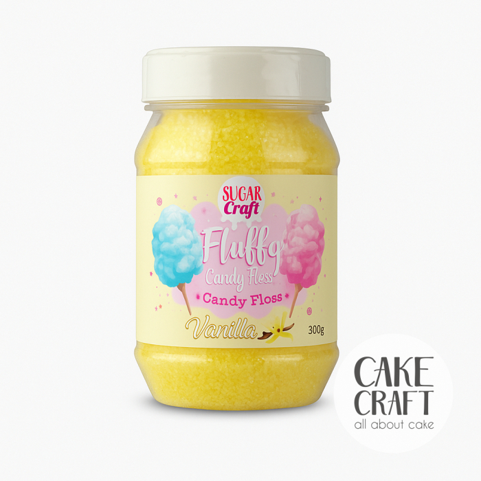 Χρωματιστή Ζάχαρη / Candy Floss - Candy Floss / Ζάχαρη Μαλλί της γριάς SugarCraft 300gr - Γεύση Βανίλια