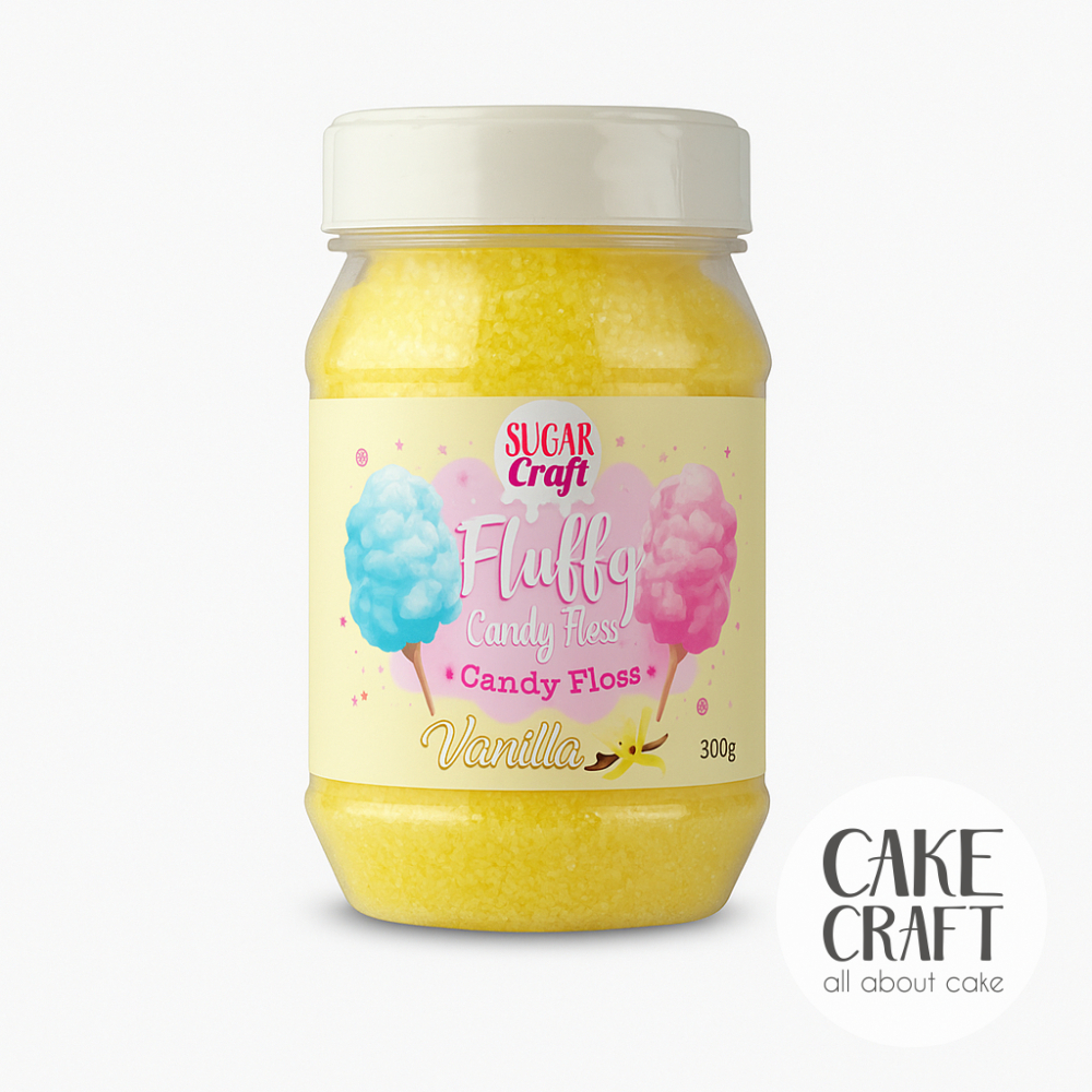 Χρωματιστή Ζάχαρη / Candy Floss - Candy Floss / Ζάχαρη Μαλλί της γριάς SugarCraft 300gr - Γεύση Βανίλια