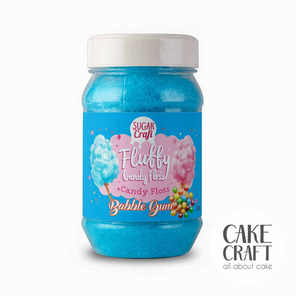 Χρωματιστή Ζάχαρη / Candy Floss - Candy Floss / Ζάχαρη Μαλλί της γριάς SugarCraft 300gr - Γεύση Τσιχλόφουσκα