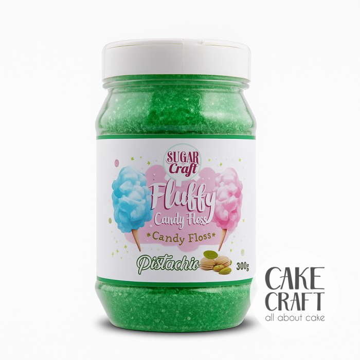 Χρωματιστή Ζάχαρη / Candy Floss - Candy Floss / Ζάχαρη Μαλλί της γριάς SugarCraft 300gr - Γεύση Φυστίκι