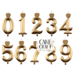 Κεριά & Βεγγαλικά - Κεράκι Γενεθλίων SugarCraft Χρυσό νούμερο 8