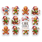 Βρώσιμη Εκτύπωση - Βρώσιμα σχέδια Μπισκοτένιοι - 12τμχ