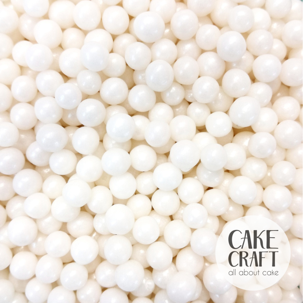 Πέρλες - SugarCraft Πέρλες Λευκές 5χιλ 80gr