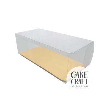 Διάφανα Κουτιά Τετράγωνα - Κουτί Διάφανο Τσουρεκιού PET 30x15x10Y cm με Βάση