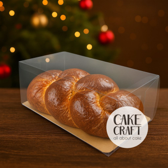 Διάφανα Κουτιά Τετράγωνα - Κουτί Διάφανο Τσουρεκιού PET 30x15x10Y cm με Βάση