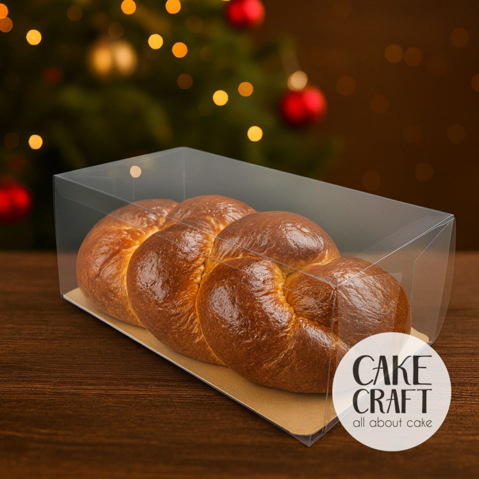 Διάφανα Κουτιά Τετράγωνα - Κουτί Διάφανο Τσουρεκιού PET 30x15x10Y cm