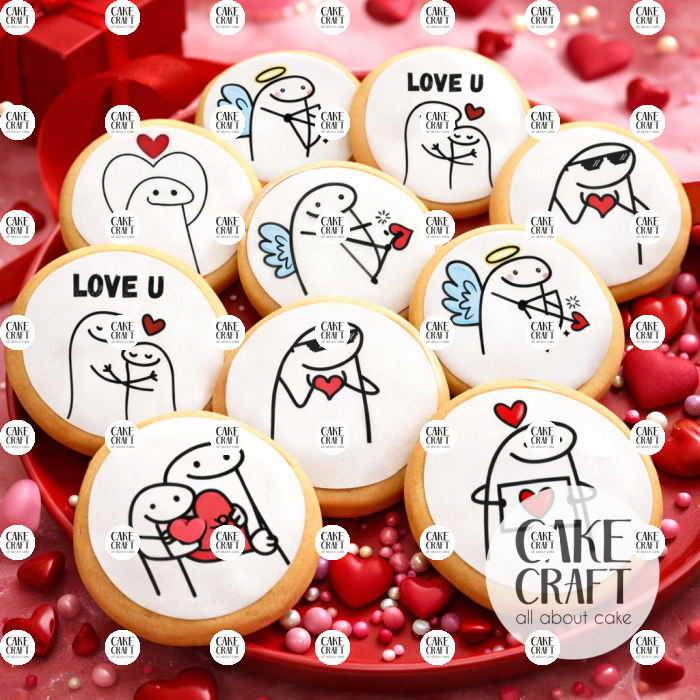 Βρώσιμη Εκτύπωση - Βρώσιμα σχέδια Συλλογή Βαλεντίνος ν2 - 12τμχ