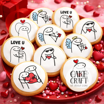 Βρώσιμη Εκτύπωση - Βρώσιμα σχέδια Συλλογή Βαλεντίνος ν2 - 12τμχ