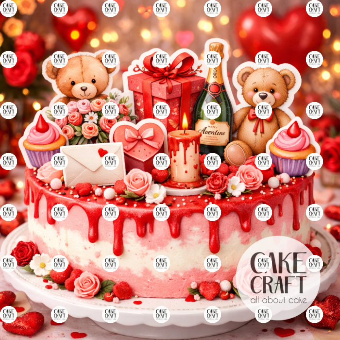 Βρώσιμη Εκτύπωση - Βρώσιμα σχέδια Συλλογή Βαλεντίνος ν3 - 17τμχ