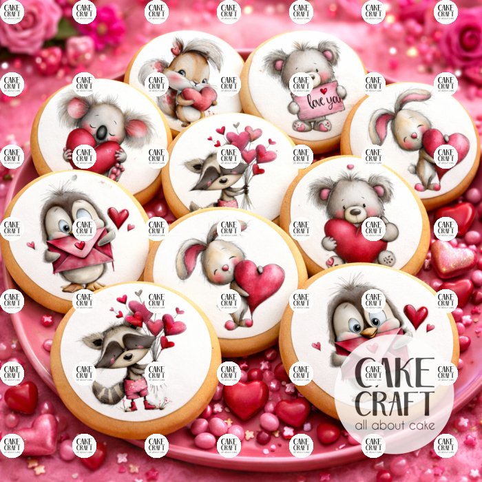 Βρώσιμη Εκτύπωση - Βρώσιμα σχέδια Συλλογή Βαλεντίνος ν5 - 12τμχ