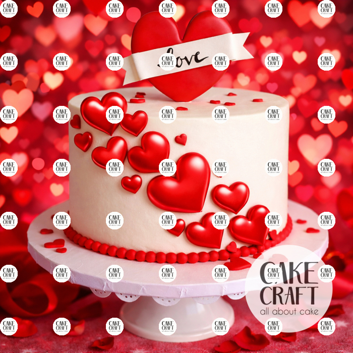 Βρώσιμα Σχέδια Γάμου / Βαλεντίνου - Βρώσιμα σχέδια Συλλογή Βαλεντίνος Καρδιές - 19τμχ