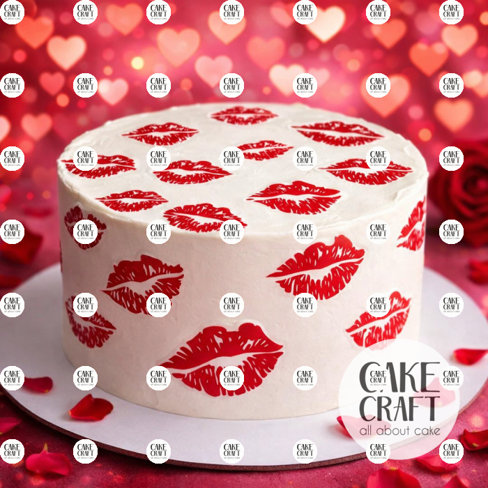 Βρώσιμα Σχέδια Γάμου / Βαλεντίνου - Βρώσιμα σχέδια Συλλογή Βαλεντίνος Χείλη - 21τμχ