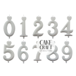 Κεριά & Βεγγαλικά - Κεράκι Γενεθλίων SugarCraft Λευκό νούμερο 9