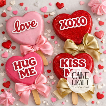 Βρώσιμα Σχέδια Γάμου / Βαλεντίνου - Βρώσιμα σχέδια LOVE, KISS ME, HUG ME, XOXO - 28τμχ