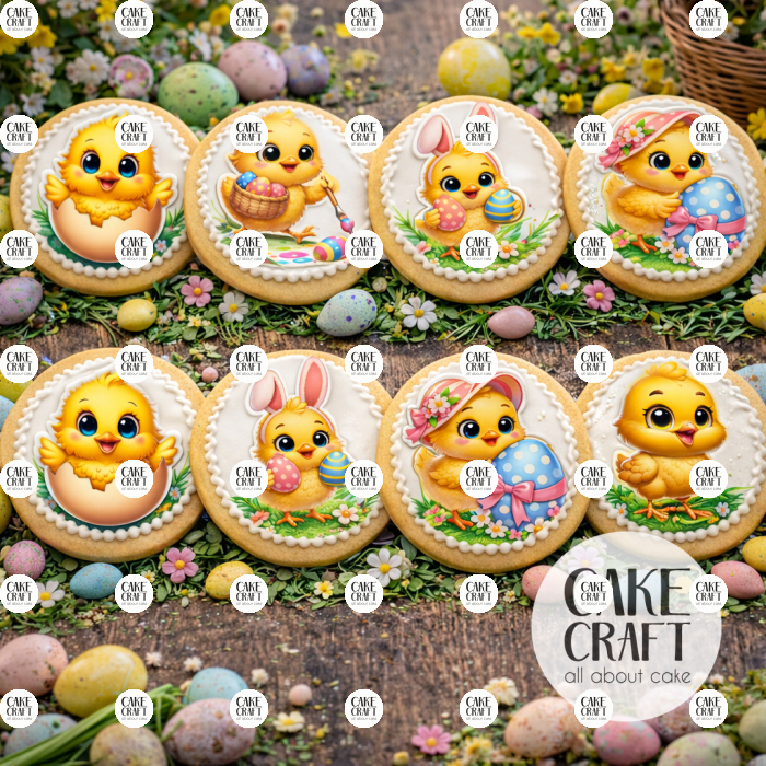 Βρώσιμα Σχέδια Πασχαλινά - Βρώσιμα σχέδια Κοτοπουλάκια - 15τμχ