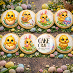 Βρώσιμα Σχέδια Πασχαλινά - Βρώσιμα σχέδια Κοτοπουλάκια - 15τμχ