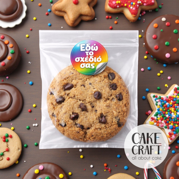 DIY Φτιάξε το δικό σου σχέδιο - Σας εκτυπώνουμε - κόβουμε Αυτοκόλλητα Στρογγυλά για Συσκευασία