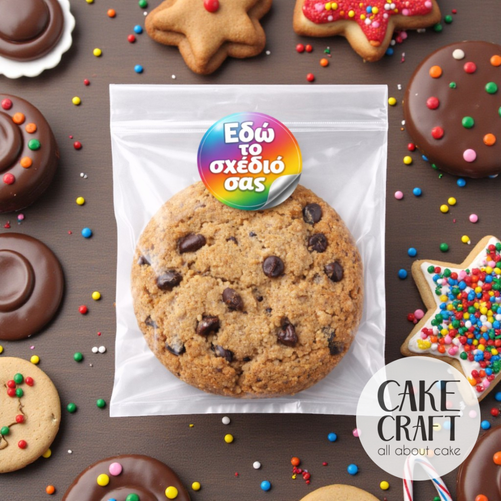 DIY Φτιάξε το δικό σου σχέδιο - Σας εκτυπώνουμε - κόβουμε Αυτοκόλλητα Στρογγυλά για Συσκευασία