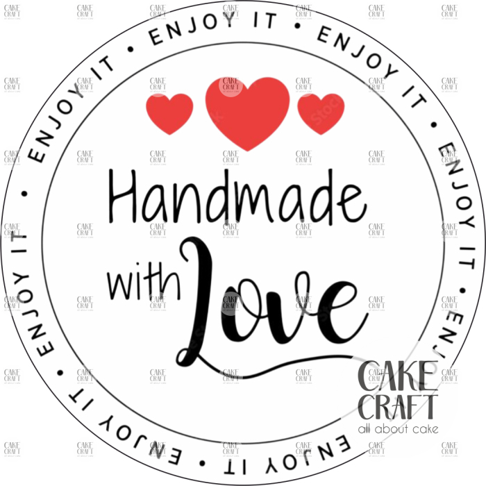 Αυτοκόλλητα - Αυτοκόλλητα Handmade with love v.1