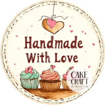 Αυτοκόλλητα - Αυτοκόλλητα Handmade with love v.2