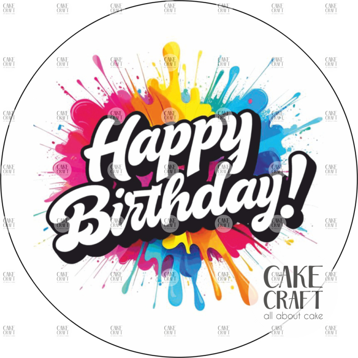 Αυτοκόλλητα - Αυτοκόλλητα Happy Birthday v.4