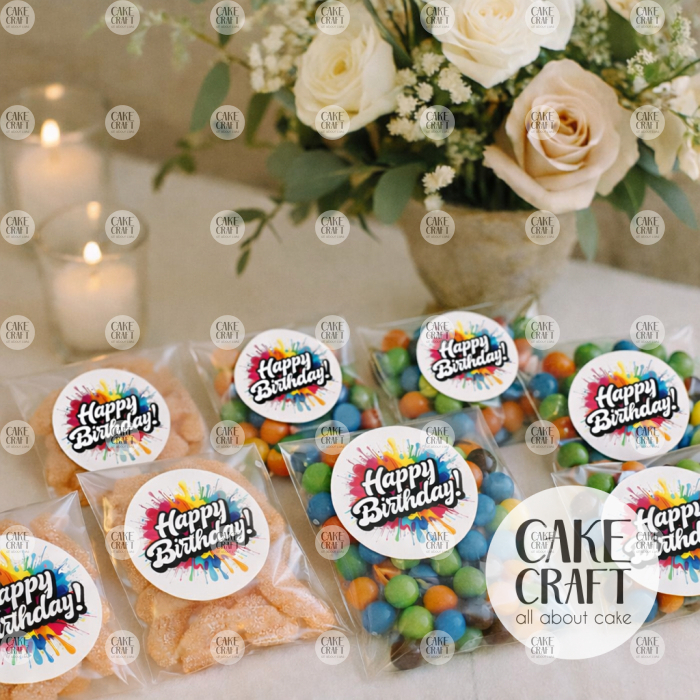 Αυτοκόλλητα - Αυτοκόλλητα Happy Birthday v.4