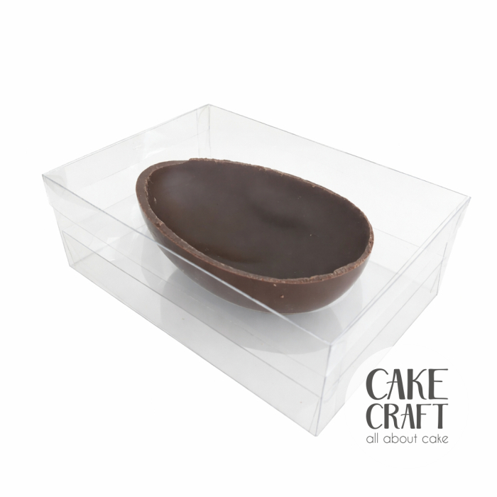 Διάφανα Κουτιά Τετράγωνα - Κουτί Διάφανο Τετράγωνο PET για μισό Αυγό 125gr - 20x14x7Y cm