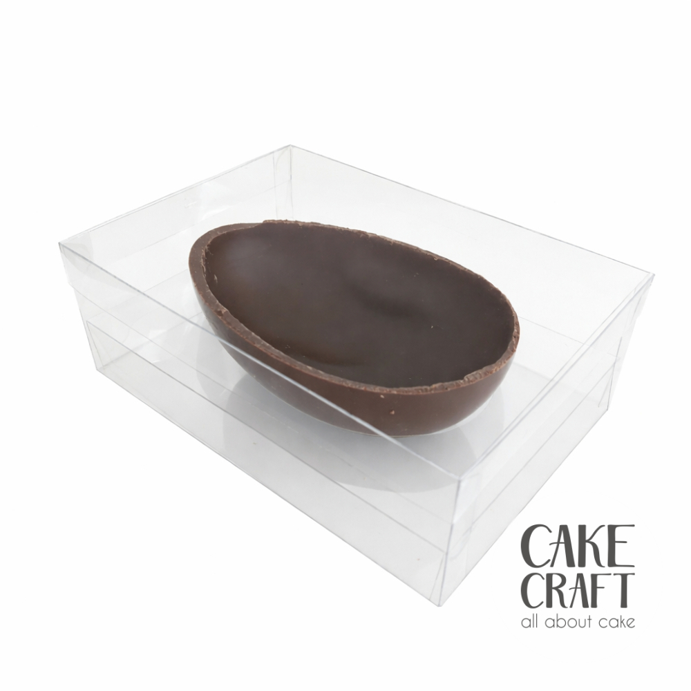 Διάφανα Κουτιά Τετράγωνα - Κουτί Διάφανο Τετράγωνο PET για μισό Αυγό 125gr - 20x14x7Y cm