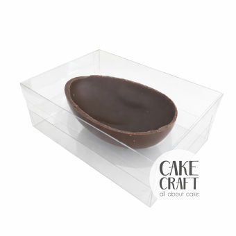 Διάφανα Κουτιά Τετράγωνα - Κουτί Διάφανο Τετράγωνο PET για μισό Αυγό 125gr - 20x14x7Y cm