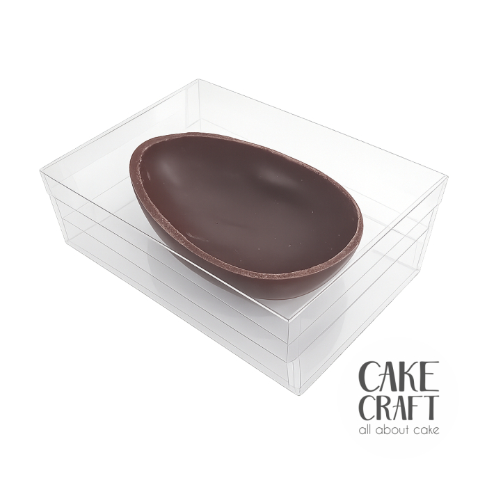 Διάφανα Κουτιά Τετράγωνα - Κουτί Διάφανο Τετράγωνο PET για μισό Αυγό 200gr - 20x14x7Y cm