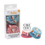 Καραμελόχαρτα  - Καραμελόχαρτα Decora Μπλε / Ροζ Μονόκερος 36τμχ 50mmχ32mm