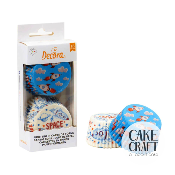 Καραμελόχαρτα  - Καραμελόχαρτα Decora Διάστημα 36τμχ 50mmχ32mm