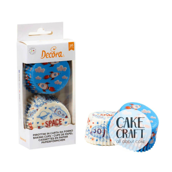 Καραμελόχαρτα  - Καραμελόχαρτα Decora Διάστημα 36τμχ 50mmχ32mm