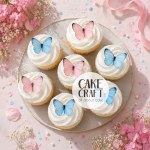 Βρώσιμα Σχέδια - Βρώσιμα σχέδια Πεταλούδες Ροζ & Γαλάζιες σετ - 23τμχ