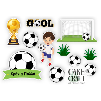 Βρώσιμα Σχέδια - Βρώσιμα σχέδια Ποδόσφαιρο - 12τμχ