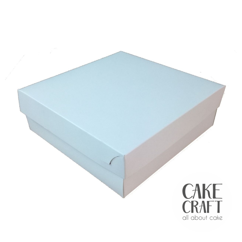 Κουτιά Ζαχαροπλαστείου - Κουτί τούρτας λευκό ζαχαροπλαστείου Νο6 (19x14,5x8εκ)