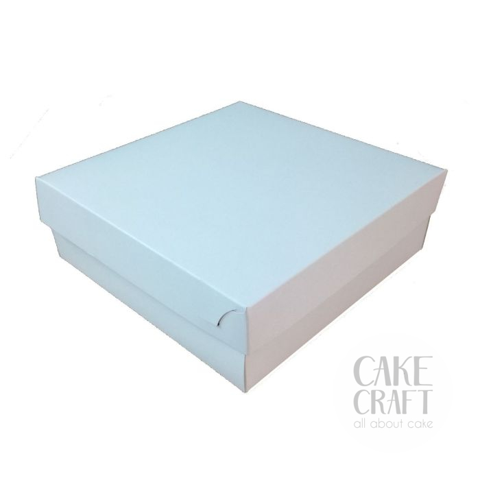 Κουτί τούρτας λευκό ζαχαροπλαστείου Νο10 (22x21,7x8εκ)