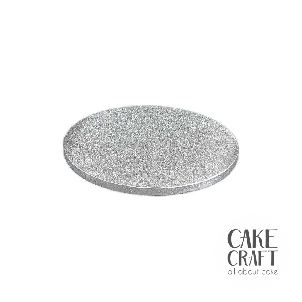 Δίσκοι Ζαχαρόπαστας 13mm - Δίσκος Τούρτας στρογγυλός Ασημένιος Πάχος 13mm. Διαμ.(12'')30,5εκ.