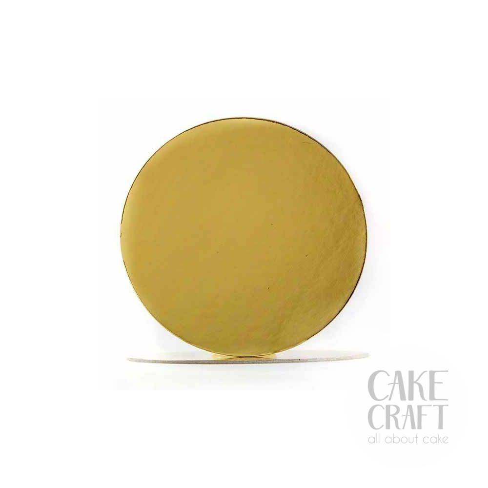 Δίσκος τούρτας στρογγυλός χρυσός Πάχος 3mm. Διαμ.30εκ.