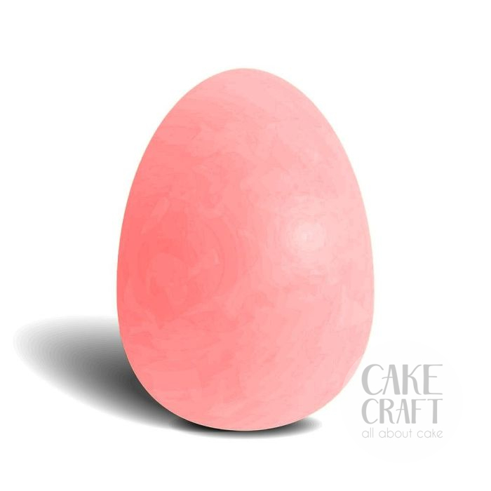 Σοκολατένιο αυγό Ροζ γυμνό 300gr (18εκ)