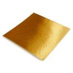 Κουτί Διάφανο Τετράγωνο PVC 10x10x3Y cm με Χρυσή βάση