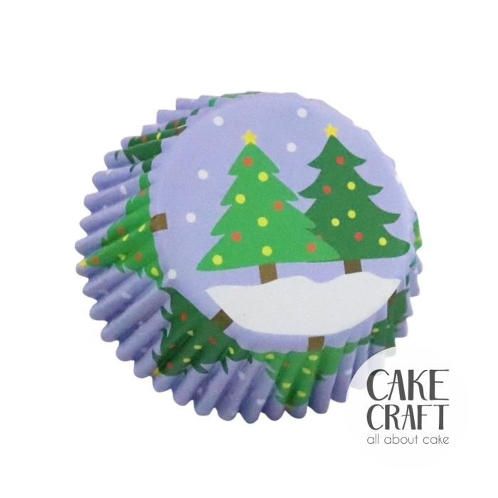 Είδη CupCakes - Αντικολλητικά Καραμελόχαρτα αλουμινίου Χριστουγεννιάτικο Δέντρο της PME 30τεμ.