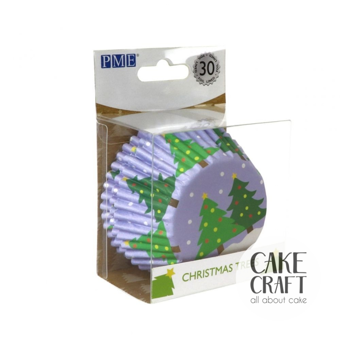 Είδη CupCakes - Αντικολλητικά Καραμελόχαρτα αλουμινίου Χριστουγεννιάτικο Δέντρο της PME 30τεμ.