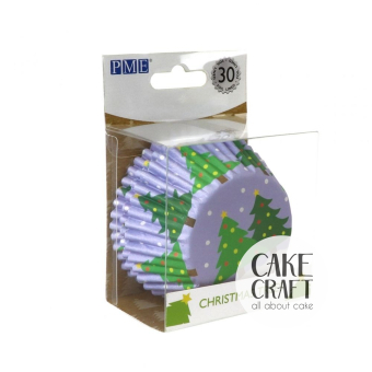 Είδη CupCakes - Αντικολλητικά Καραμελόχαρτα αλουμινίου Χριστουγεννιάτικο Δέντρο της PME 30τεμ.