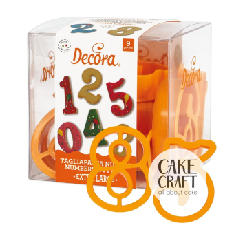 Κουπάτ Γραμμάτων - Κουπάτ Αριθμοί Μεγάλοι Decora 7,5x5cm x9